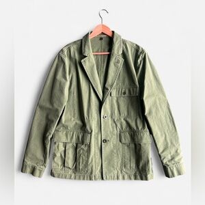 J. Crew Ludlow Utility Blazer in Military Green Men 40R